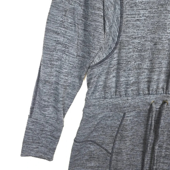 Athleta Dress Give It Your All Knee Long Sleeve Drawstring Hiking TrailGray Sz M - Picture 8 of 16